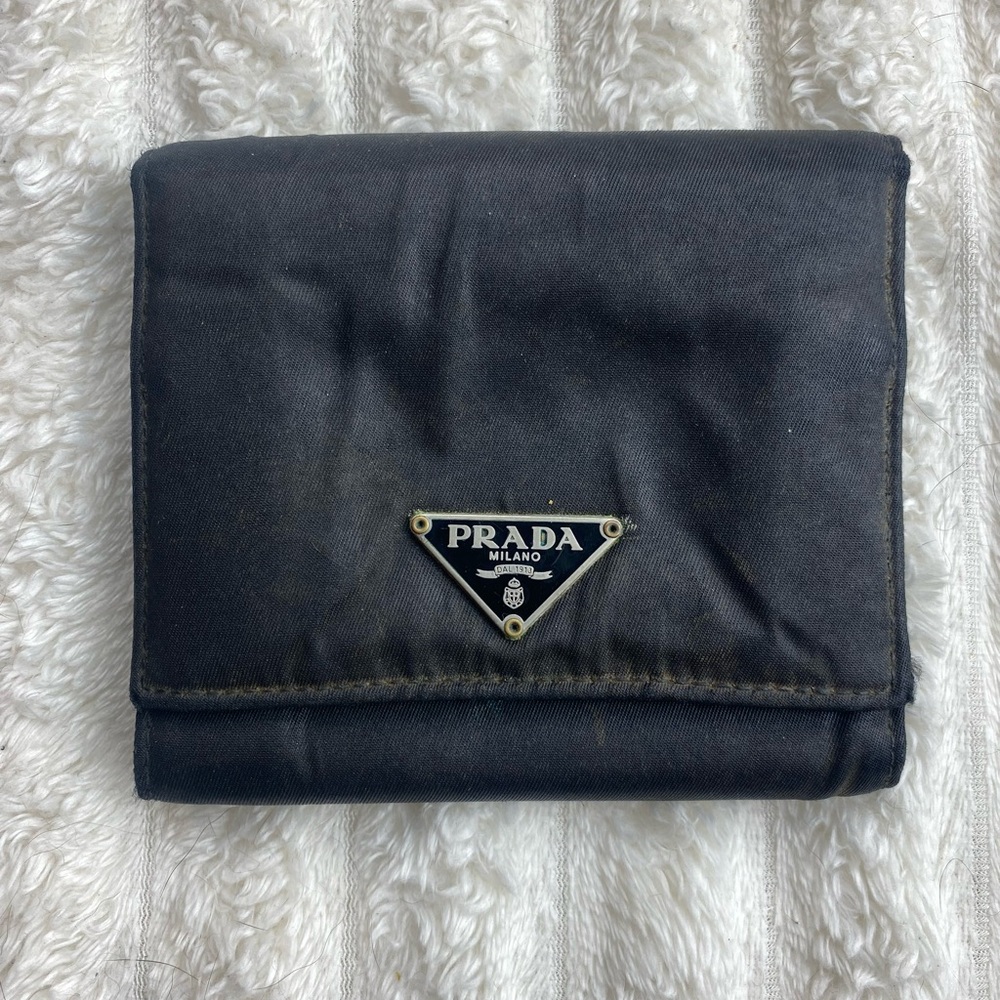 Prada Classic Black Fold Wallet